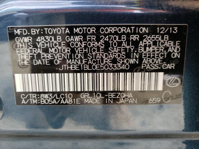 2014 LEXUS GS 350 JTHBE1BL0E5033340