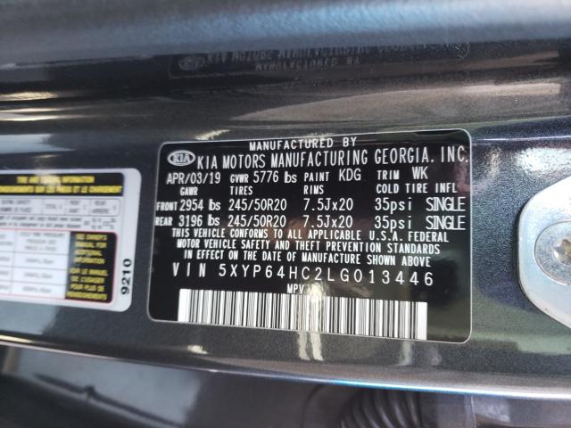 2020 KIA TELLURIDE 5XYP64HC2LG013446