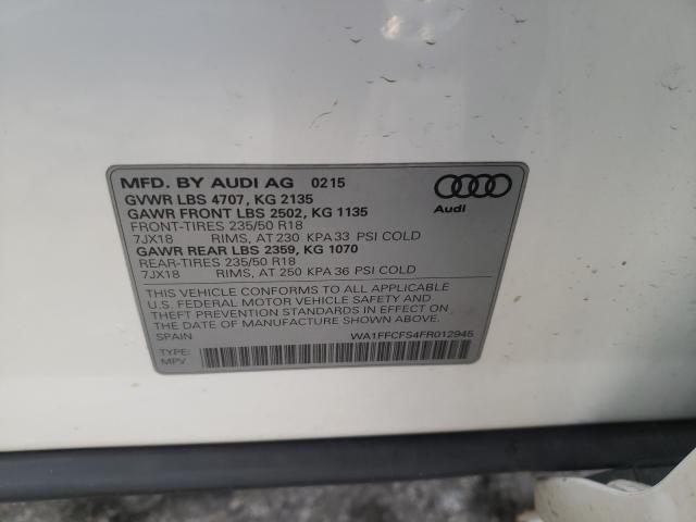 2015 AUDI Q3 PRESTIG WA1FFCFS4FR012945