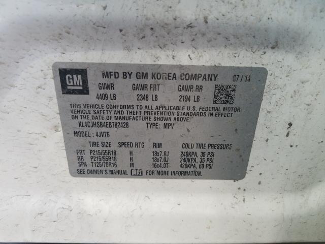 2014 BUICK ENCORE PRE KL4CJHSB4EB782428