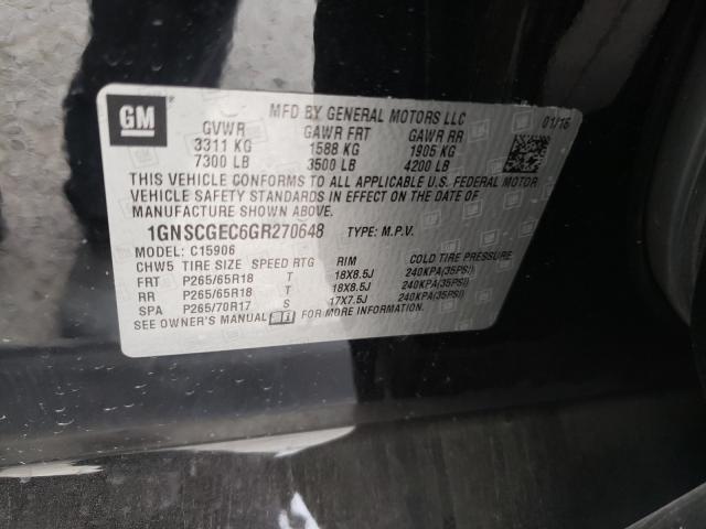 2016 CHEVROLET SUBURBAN C 1GNSCGEC6GR270648