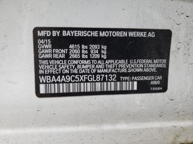 2015 BMW 428 I GRAN WBA4A9C5XFGL87132