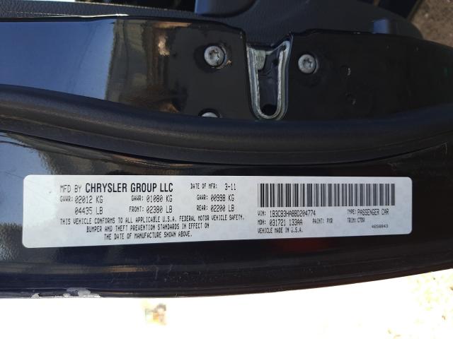 2011 DODGE CALIBER MA 1B3CB3HA8BD204774