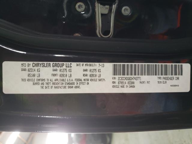 2013 CHRYSLER 300C VARVA 2C3CCADG6DH743771