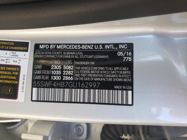 2016 MERCEDES-BENZ C 350E 55SWF4HB7GU162997