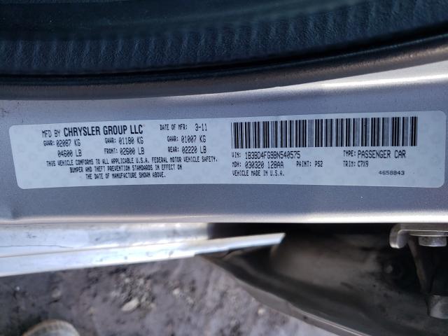 2011 DODGE AVENGER EX 1B3BD4FG9BN540575