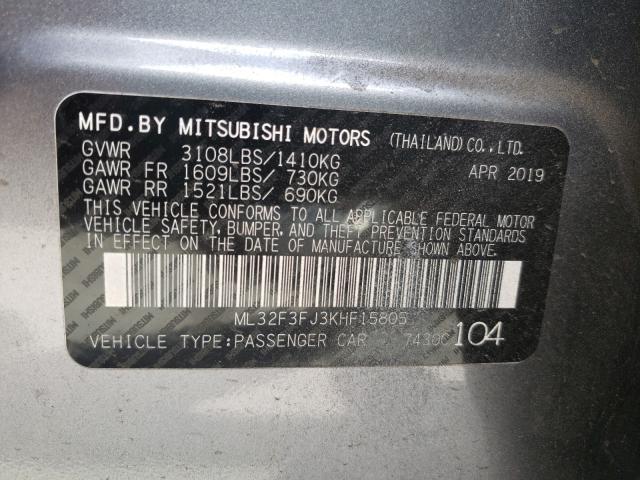 2019 MITSUBISHI MIRAGE G4 ML32F3FJ3KHF15805