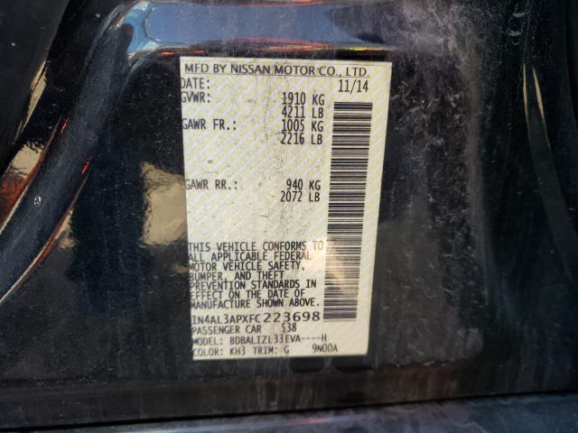 2015 NISSAN ALTIMA 2.5 1N4AL3APXFC223698