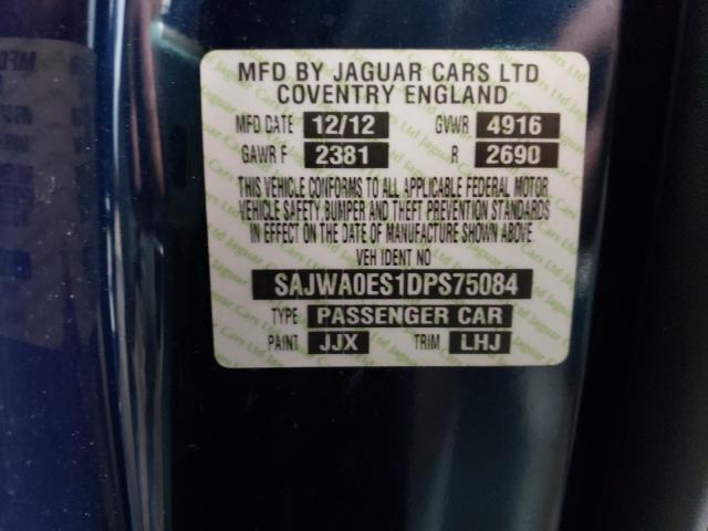 2013 JAGUAR XF SAJWA0ES1DPS75084