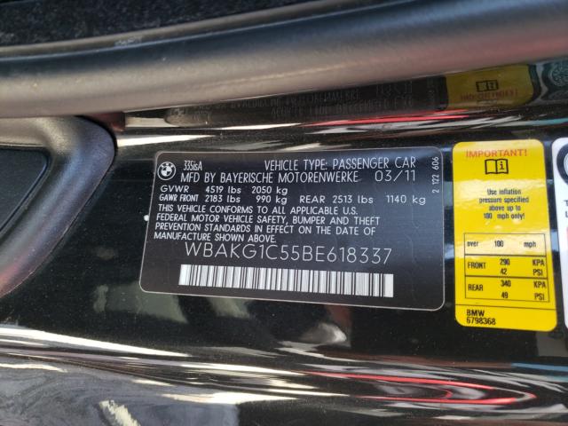 2011 BMW 335 IS WBAKG1C55BE618337