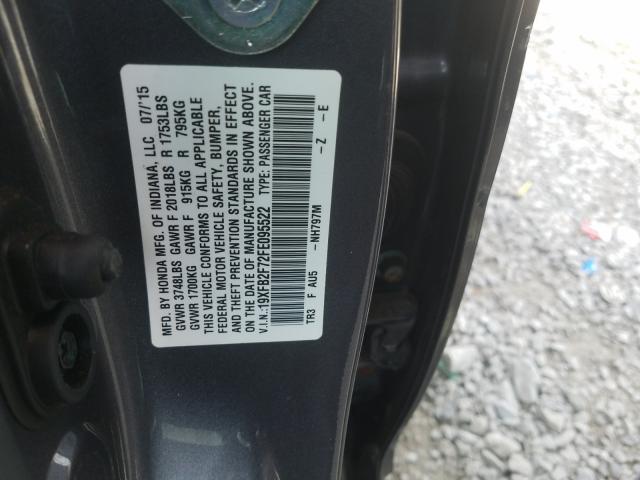 2015 HONDA CIVIC SE 19XFB2F72FE095522
