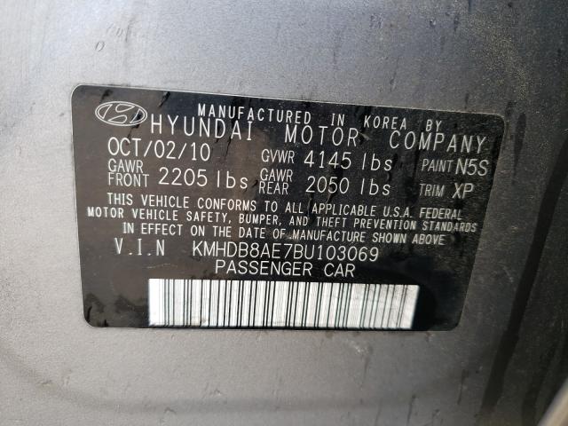 2011 HYUNDAI ELANTRA TO KMHDB8AE7BU103069