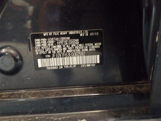 2014 SUBARU IMPREZA WR JF1GV7F63EG002592