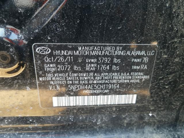 2012 HYUNDAI ELANTRA GL 5NPDH4AE5CH119164
