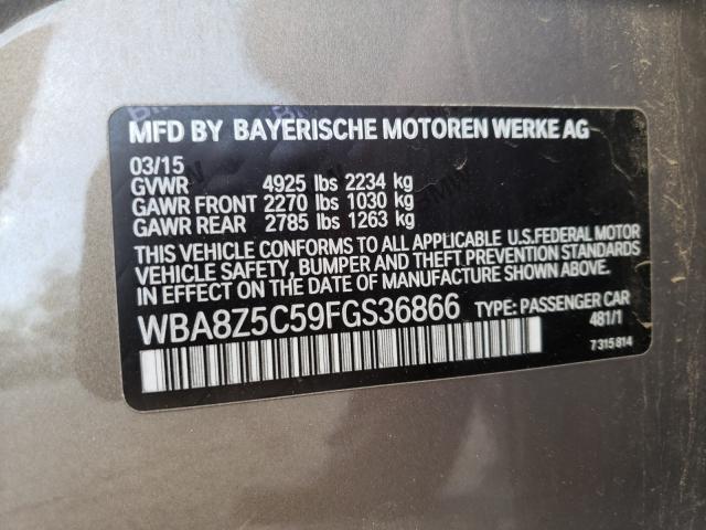 2015 BMW 328 XIGT S WBA8Z5C59FGS36866