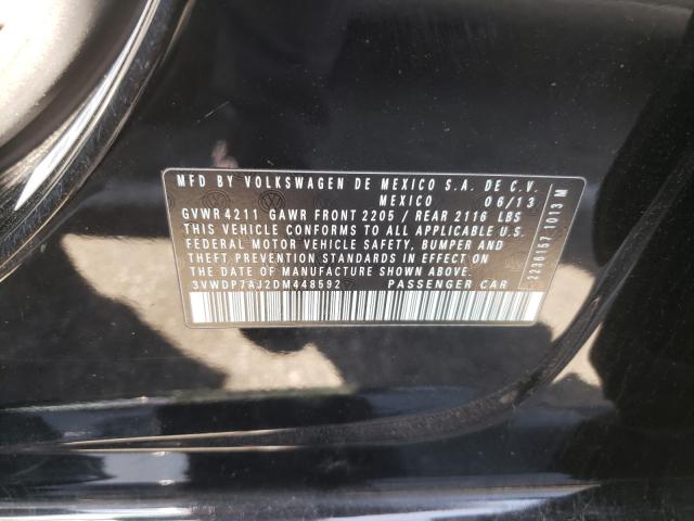 2013 VOLKSWAGEN JETTA SE 3VWDP7AJ2DM448592