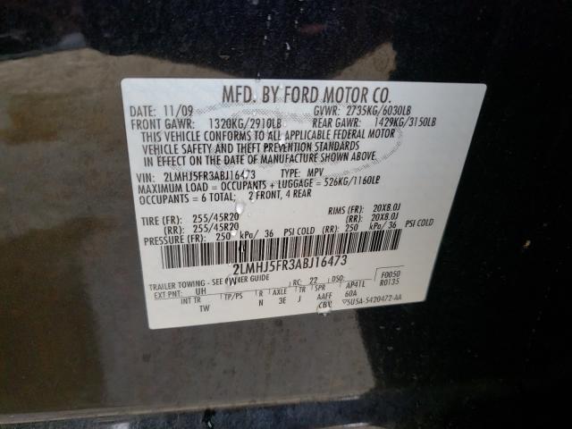 2010 LINCOLN MKT 2LMHJ5FR3ABJ16473