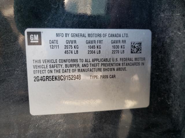 2012 BUICK REGAL 2G4GR5EK8C9152948