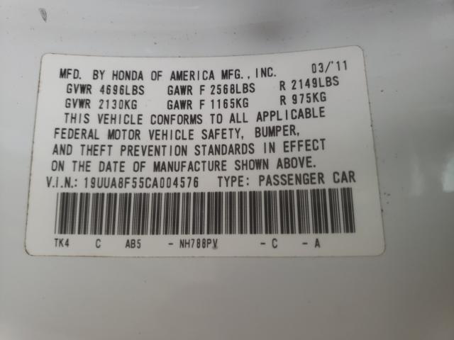 2012 ACURA TL 19UUA8F55CA004576