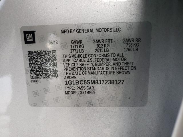2018 CHEVROLET CRUZE LS 1G1BC5SM8J7238127