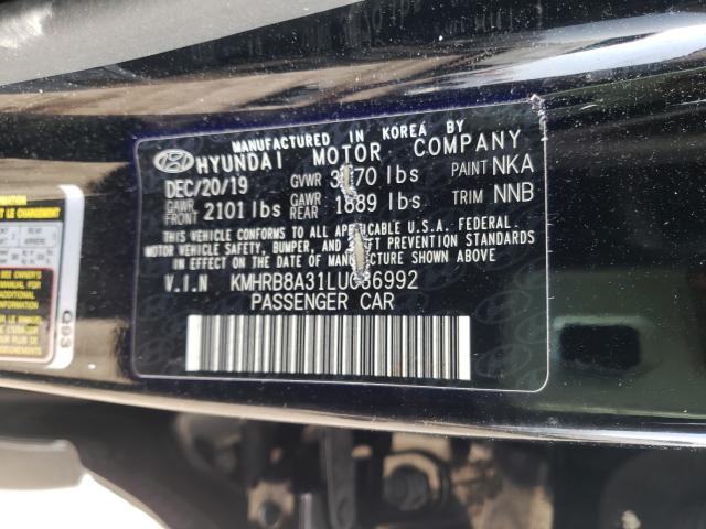 2020 HYUNDAI VENUE SE KMHRB8A31LU036992