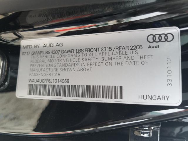 2018 AUDI A3 PREMIUM WAUAUGFF6J1014068