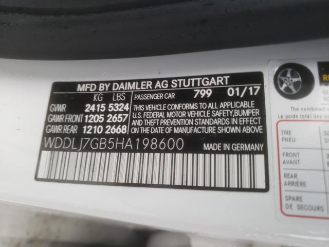 2017 MERCEDES-BENZ CLS 63 AMG WDDLJ7GB5HA198600