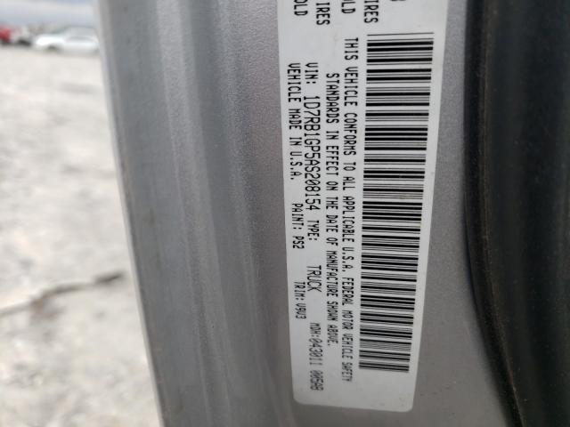 2010 DODGE RAM 1500 1D7RB1GP5AS208154