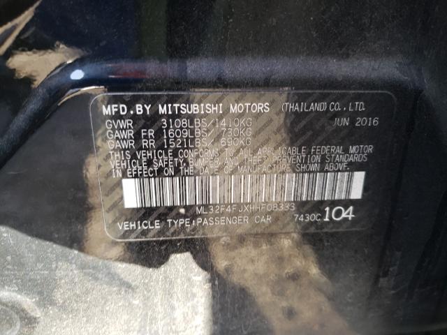 2017 MITSUBISHI MIRAGE G4 ML32F4FJXHHF08333