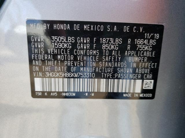 2019 HONDA FIT EX 3HGGK5H86KM753310