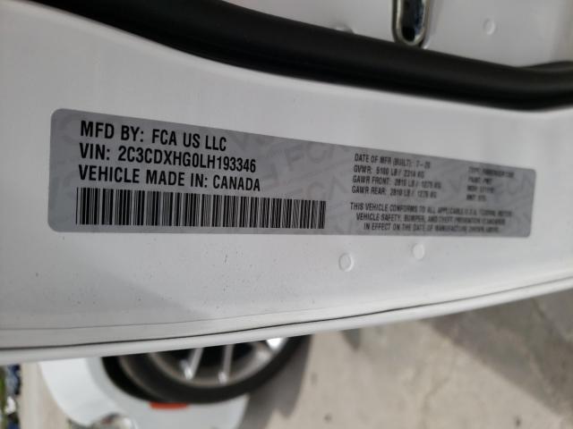 2020 DODGE CHARGER GT 2C3CDXHG0LH193346