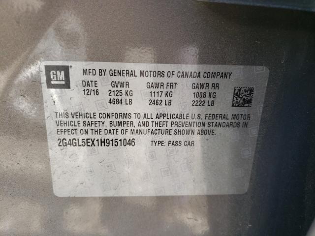 2017 BUICK REGAL SPOR 2G4GL5EX1H9151046