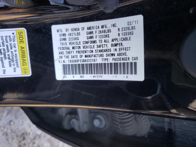 2011 ACURA TL 19UUA9F55BA003187