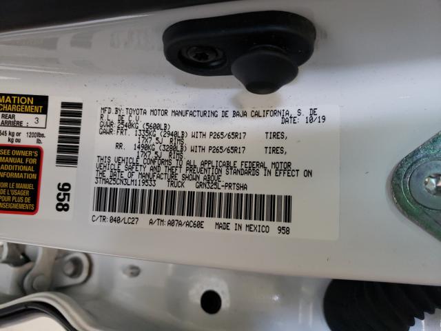 2020 TOYOTA TACOMA DOU 3TMAZ5CN3LM119533