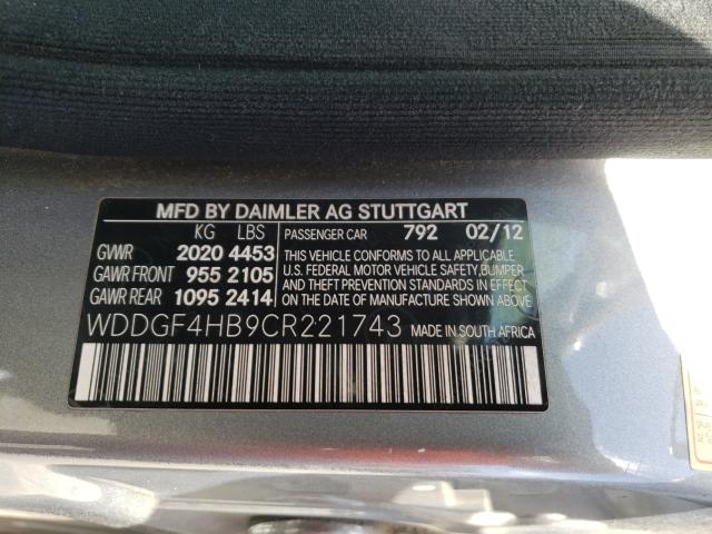 VIN WDDHF5KB9DA740312 2013 Mercedes-Benz E-Class, E... no.10