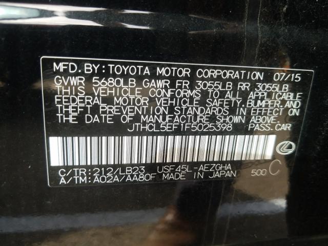 2015 LEXUS LS 460 JTHCL5EF1F5025398