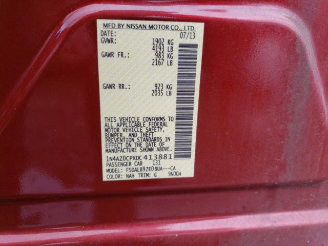 2013 NISSAN LEAF S 1N4AZ0CPXDC413881