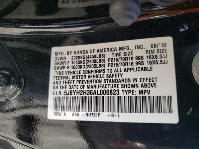 2010 HONDA ELEMENT LX 5J6YH2H36AL006823