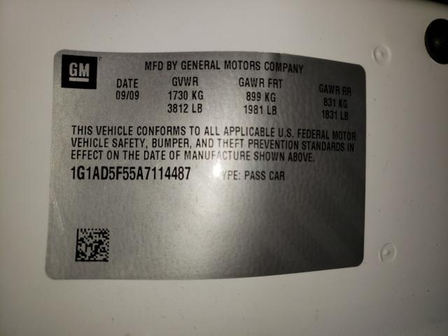 2010 CHEVROLET COBALT 1LT 1G1AD5F55A7114487