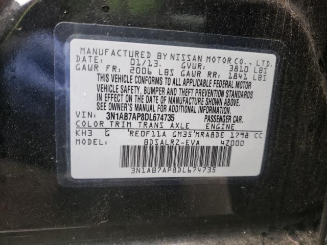 2013 NISSAN SENTRA 3N1AB7AP8DL674735