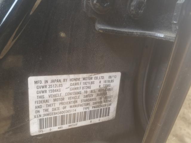 2013 HONDA FIT JHMGE8H38DC065114