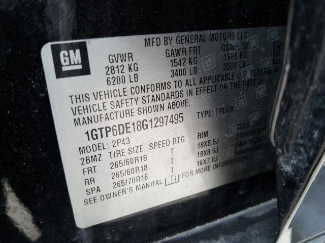 2016 GMC CANYON SLT 1GTP6DE18G1297495