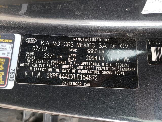 2020 KIA FORTE GT 3KPF44ACXLE154872