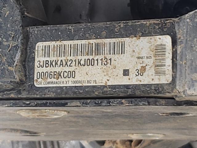 2019 CAN-AM COMMANDER 3JBKKAX21KJ001131