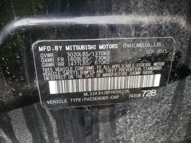 2015 MITSUBISHI MIRAGE DE ML32A3HJ8FH056236