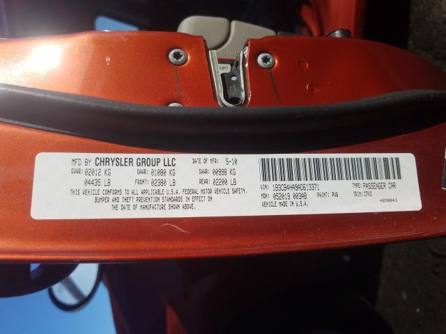 2010 DODGE CALIBER SX 1B3CB4HA9AD613371