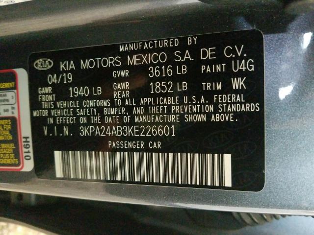 2019 KIA RIO S 3KPA24AB3KE226601