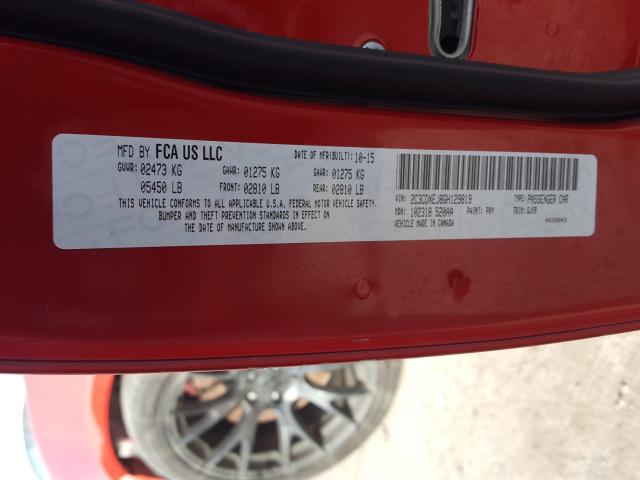 2016 DODGE CHARGER SR 2C3CDXEJ8GH129819
