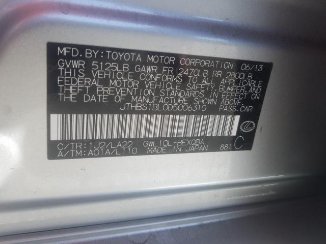 2013 LEXUS GS 450H JTHBS1BL0D5006310