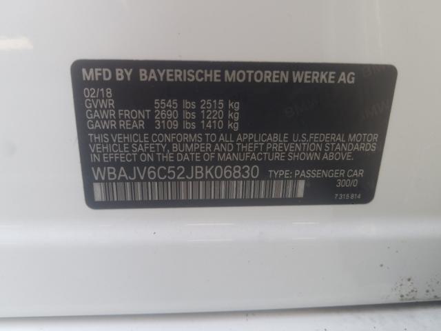 2018 BMW 640 XIGT WBAJV6C52JBK06830